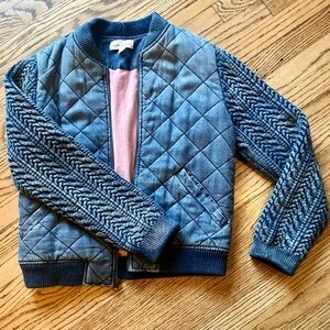 Cloth & Stone Kids Blue Quilted Jean Jacket